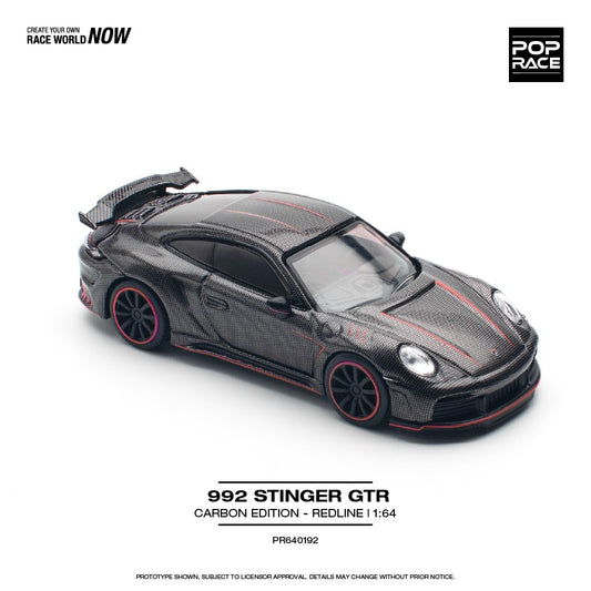 POPRACE 1:64 STINGER 992 CARBON EDITION (RED LINE) PR640192