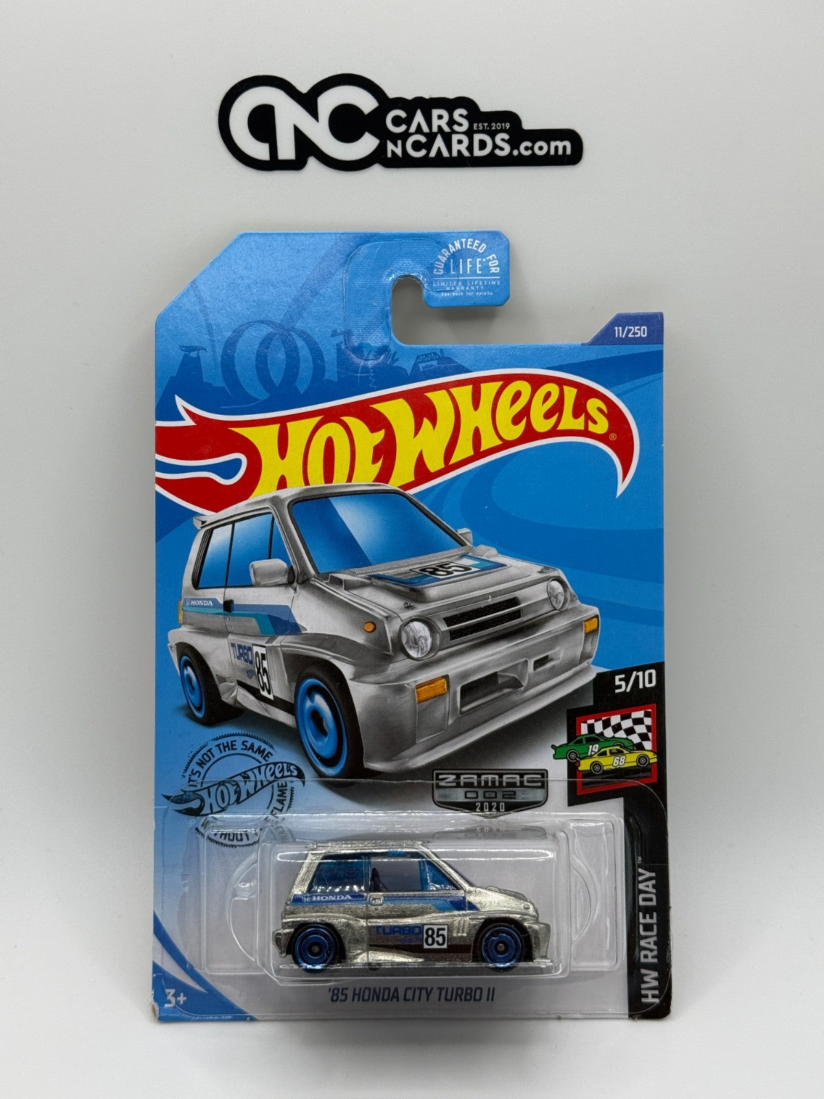 2020 Hot Wheels HW Race Day 5/10 Zamac '85 Honda City Turbo II (Soft Corners)