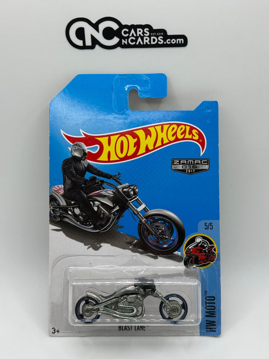 2017 Hot Wheels HW Moto 5/5 Zamac Blast Lane (Small Crease)