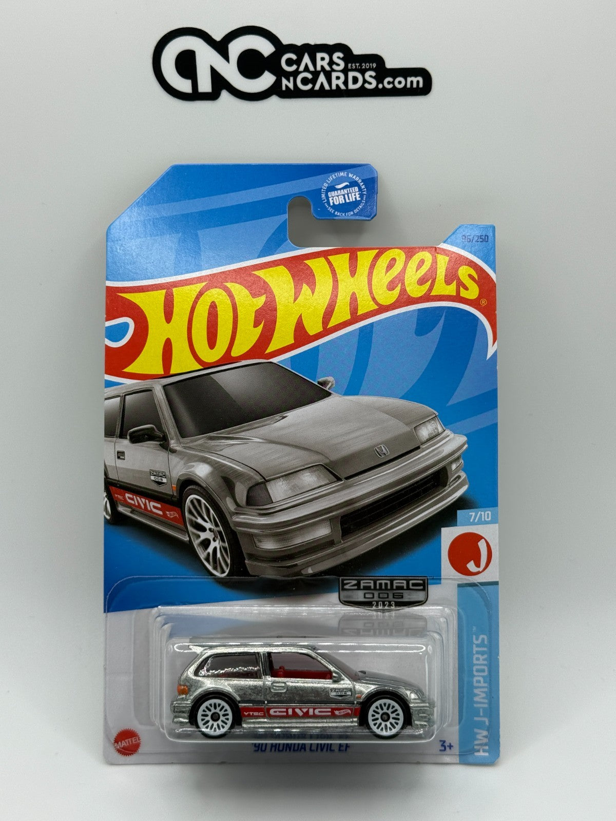 2023 Hot Wheels HW J-Imports 7/10 Zamac '90 Honda Civic EF