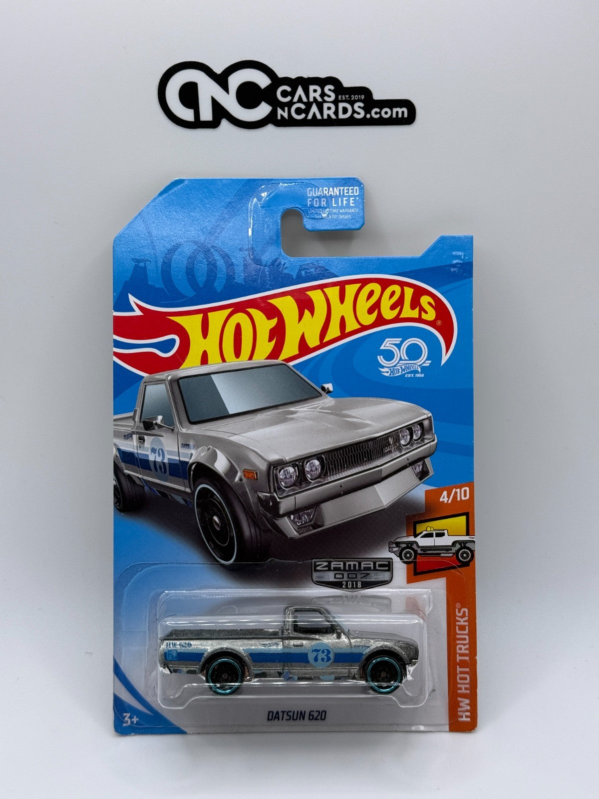 2018 Hot Wheels HW Hot Trucks Zamac Datsun 620 (Soft Corners)