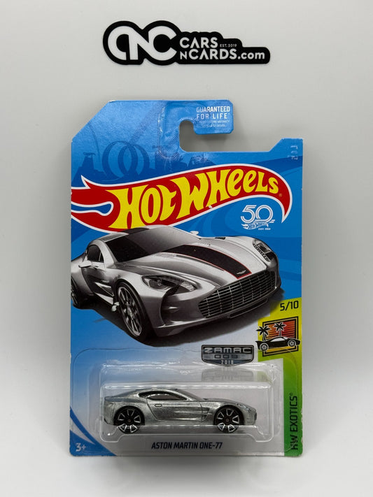 2018 Hot Wheels HW Exotics 5/10 Zamac Aston Martin One-77