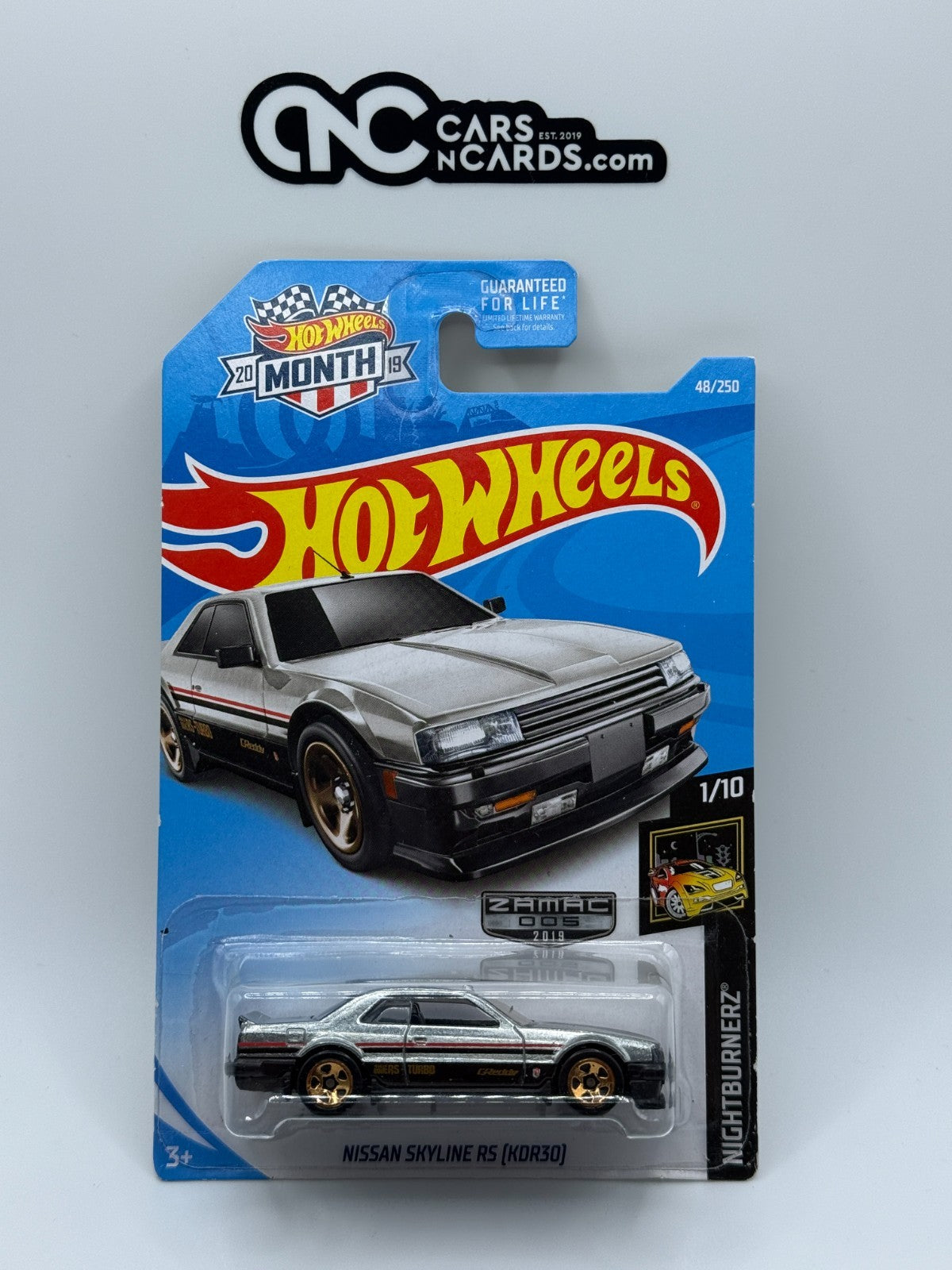 2019 Hot Wheels Nightburnerz 1/10 Zamac Nissan Skyline RS (KDR30) (Soft Corners)