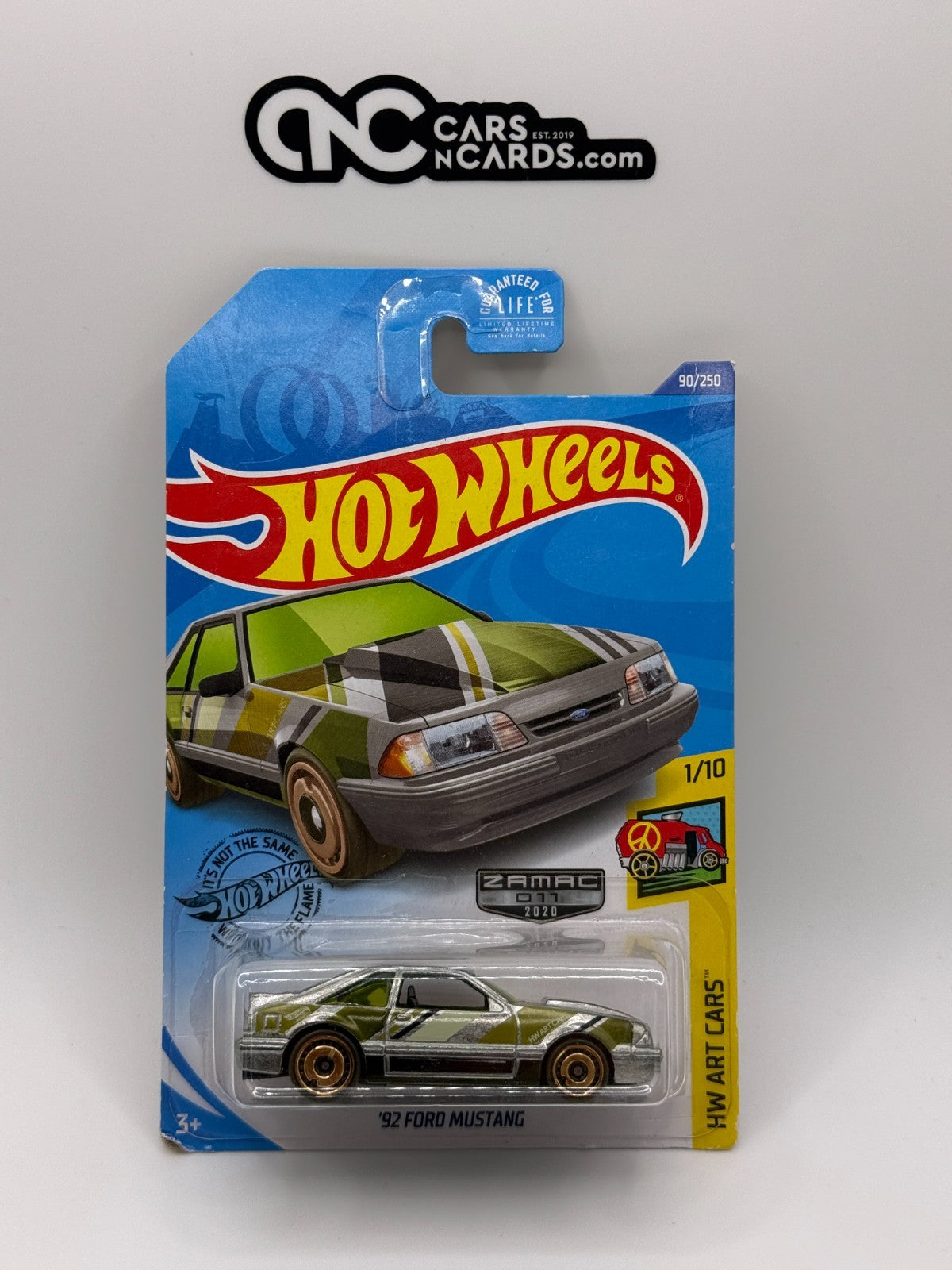 2020 Hot Wheels HW Art Cars 1/10 Zamac '92 Ford Mustang (Soft Corners)