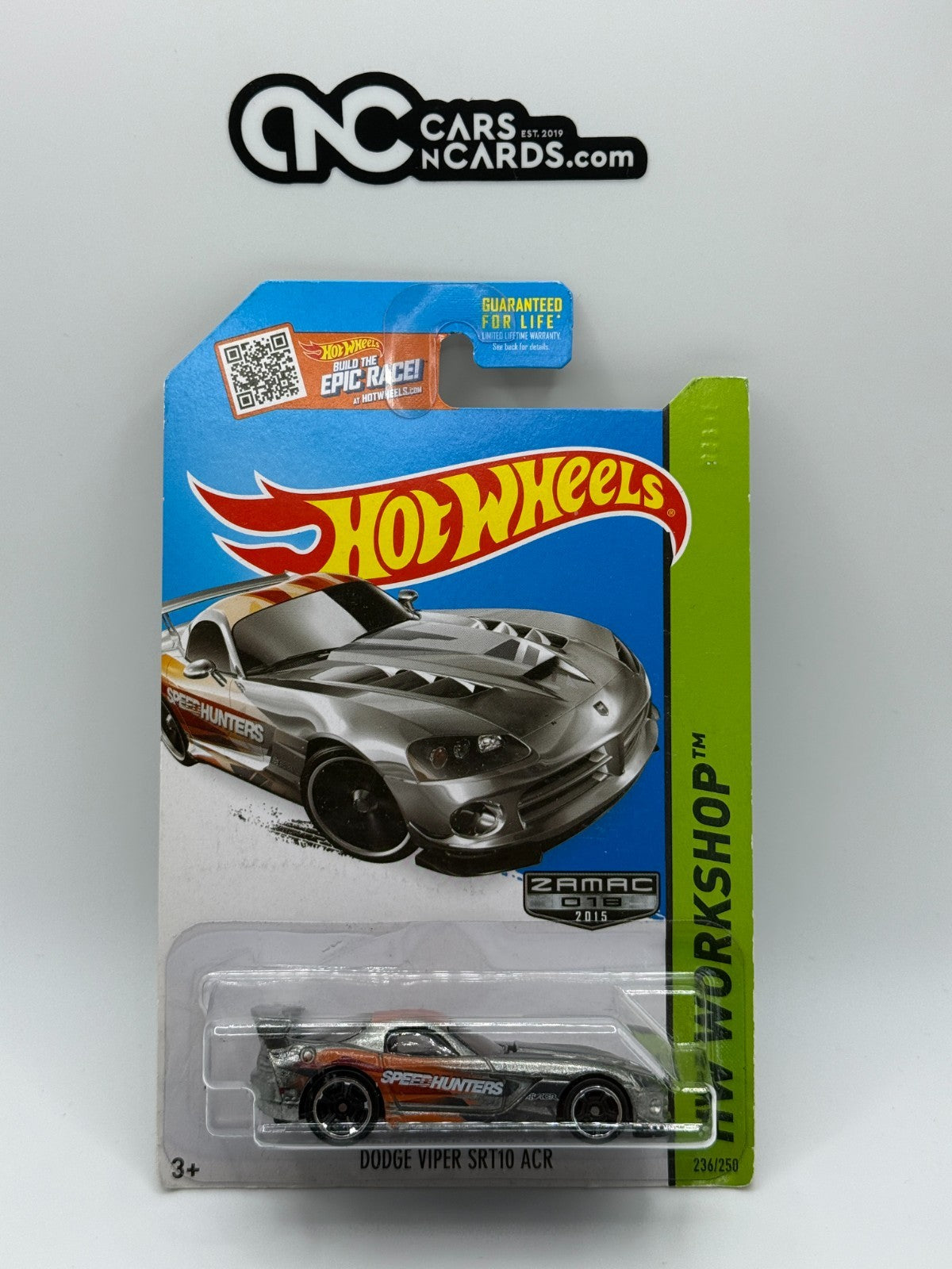 2015 Hot Wheels HW Workshop Zamac Dodge Viper SRT10 ACR (Soft Corners)