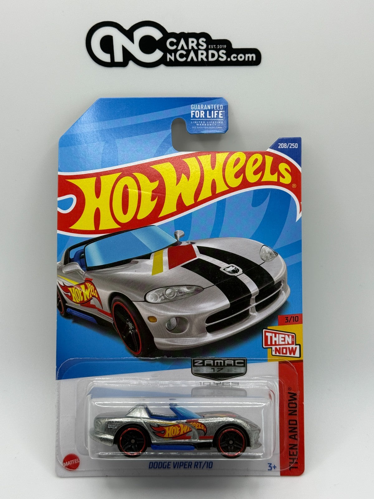 2022 Hot Wheels Then and Now 3/10 Zamac Dodge Viper RT/10