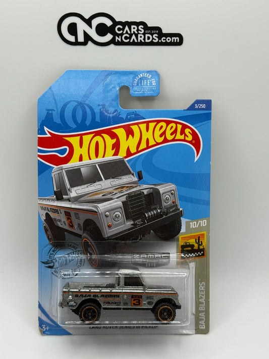 2020 Hot Wheels Baja Blazers 10/10 Zamac Land Rover Defender (Soft Corners)