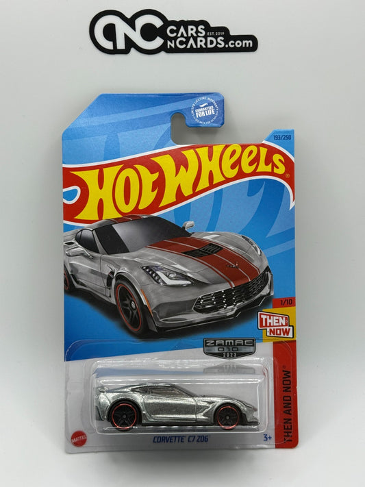2023 Hot Wheels Then and Now 1/10 Zamac Corvette C7 Z06