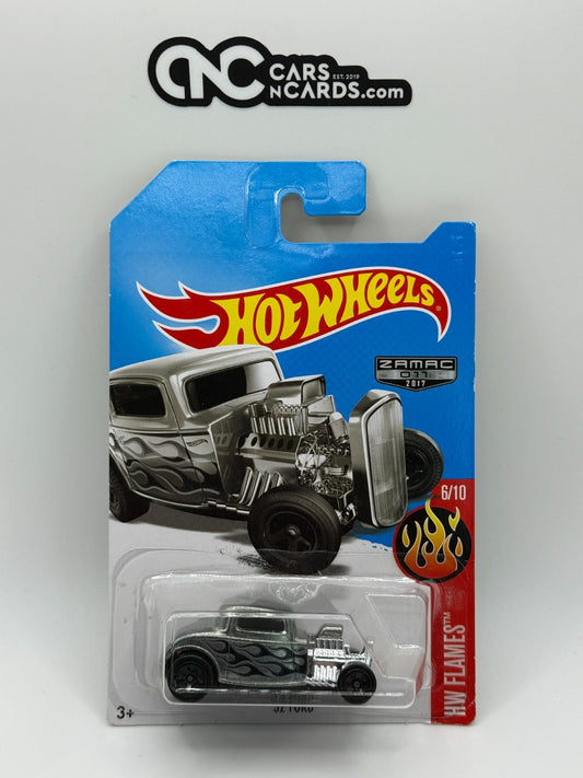 2017 Hot Wheels HW Flames 6/10 Zamac '32 Ford