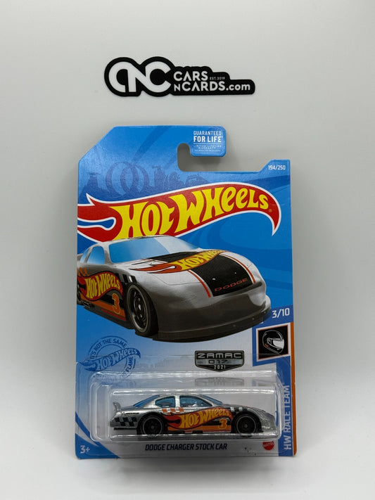 2021 Hot Wheels HW Race Team 3/10 Zamac Dodge Charger Stock Car