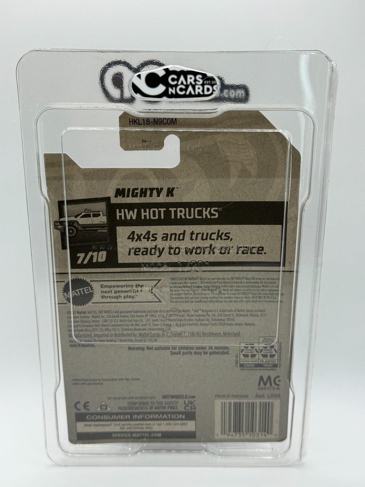 2023 Hot Wheels HW Hot Trucks 7/10 Super Treasure Hunt Mighty K With Protector