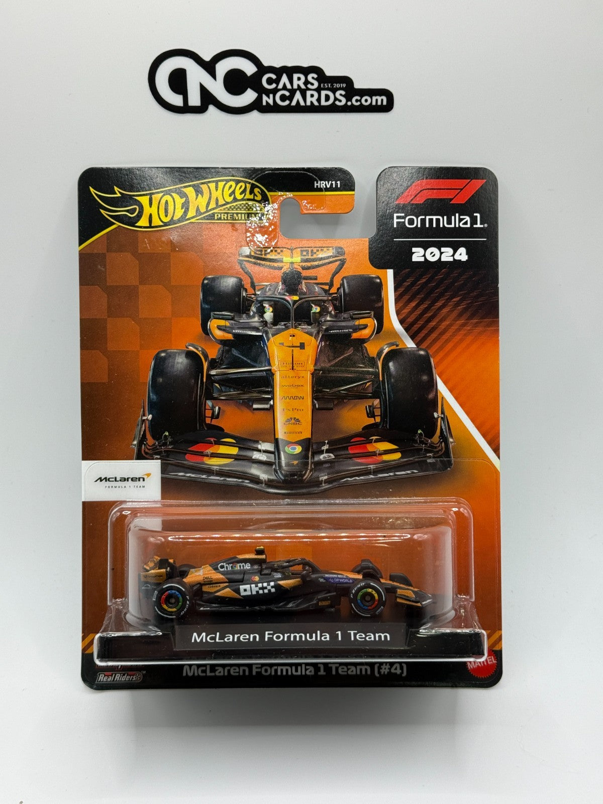 2025 Hot Wheels Premium F1 Formula 1 2024 McLaren Formula 1 Team (#4)