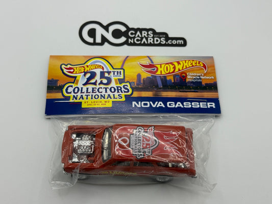 2025 Hot Wheels 25th Collectors Nationals Nova Gasser Wagon Red Sealed