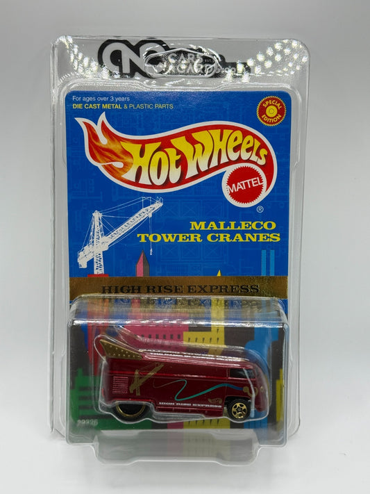 1999 Hot Wheels Malleco Tower Cranes High Rise Express Volkswagen Drag Bus