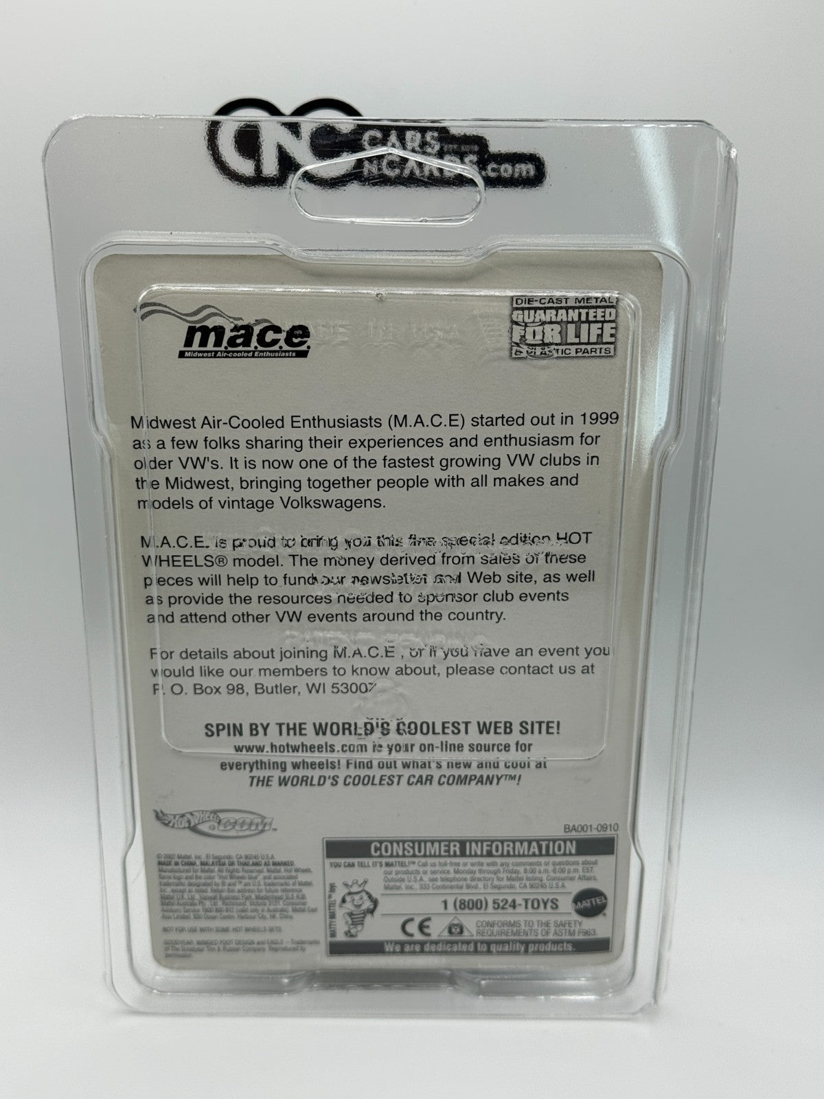 2002 Hot Wheels M.A.C.E Midwest Aircooled Volkswagen Drag Bus (Small Hole)