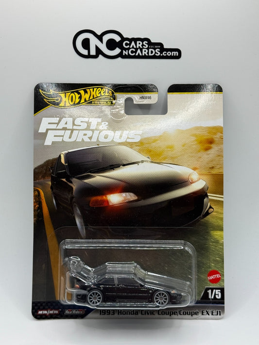2025 Hot Wheels Premium Fast & Furious 1/5 1993 Honda Civic Coupe EX EJ1