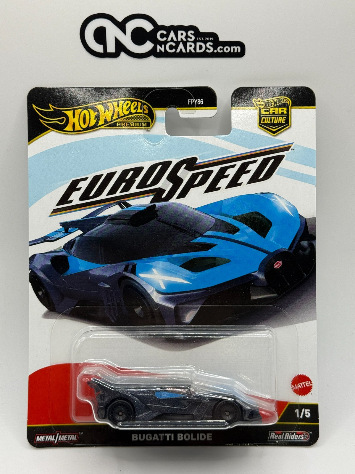 2025 Hot Wheels Premium Car Culture HW EuroSpeed 1/5 Bugatti Bolide