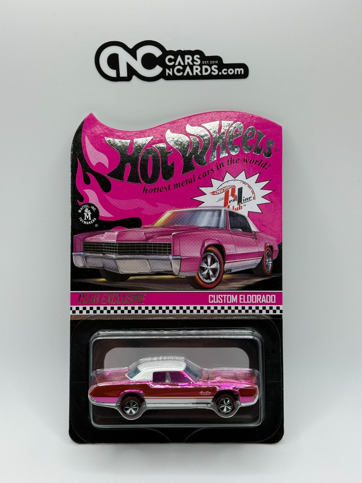 2021 Hot Wheels RLC Pink Custom Cadillac Eldorado With Protector