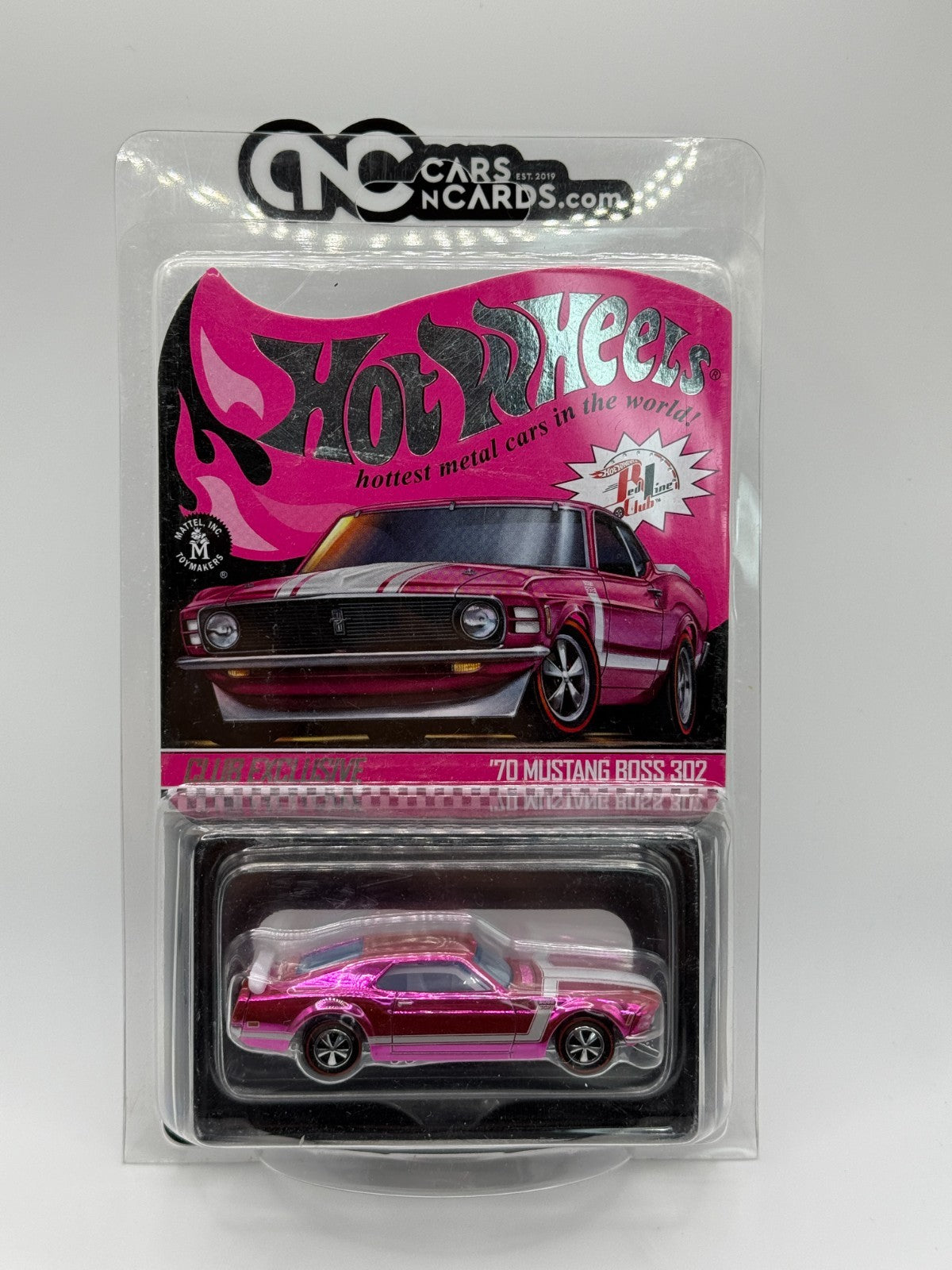 2020 Hot Wheels RLC Pink '70 Mustang Boss 302 With Protector