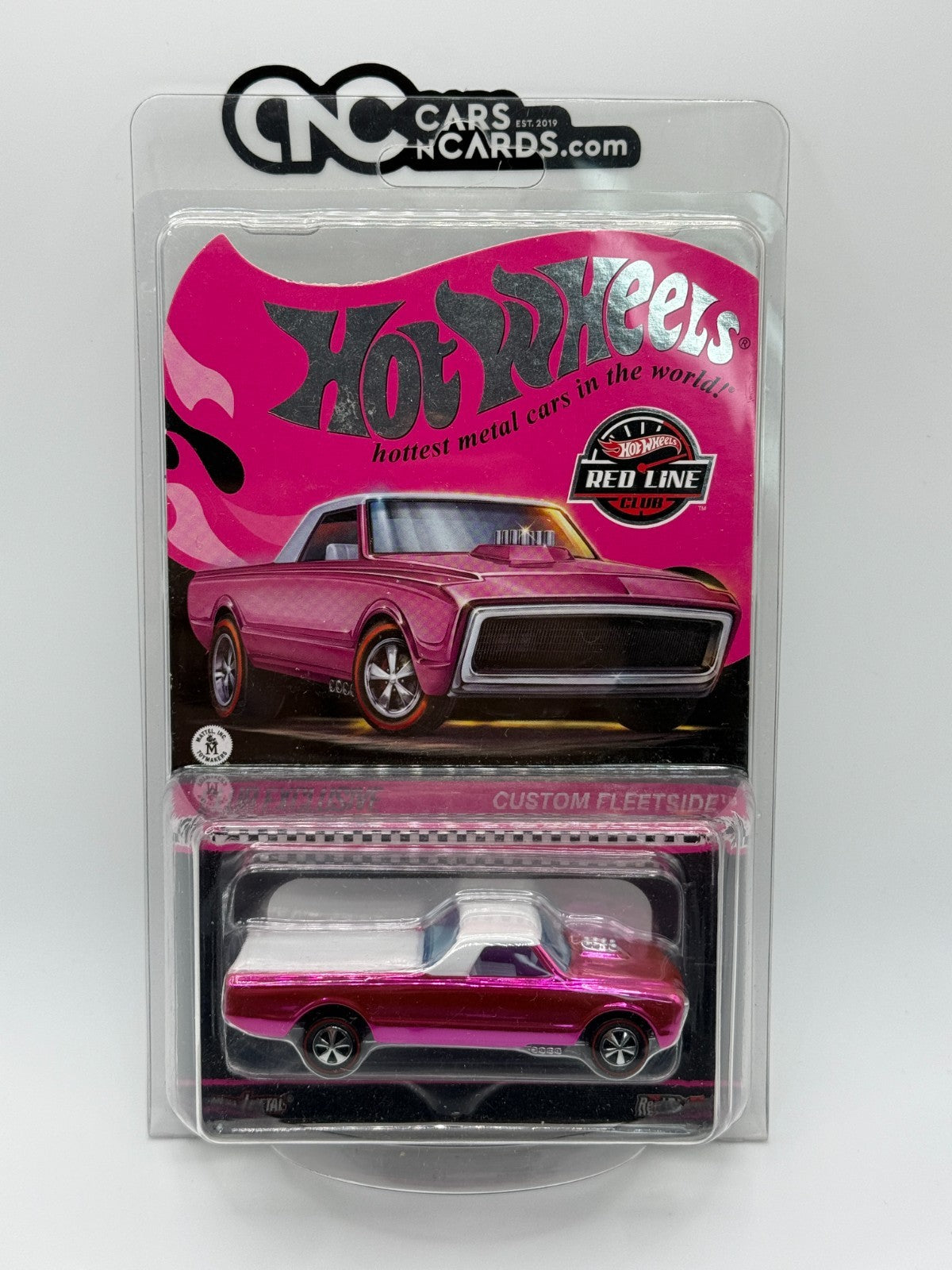 2022 Hot Wheels RLC Pink Custom Fleetside With Protector