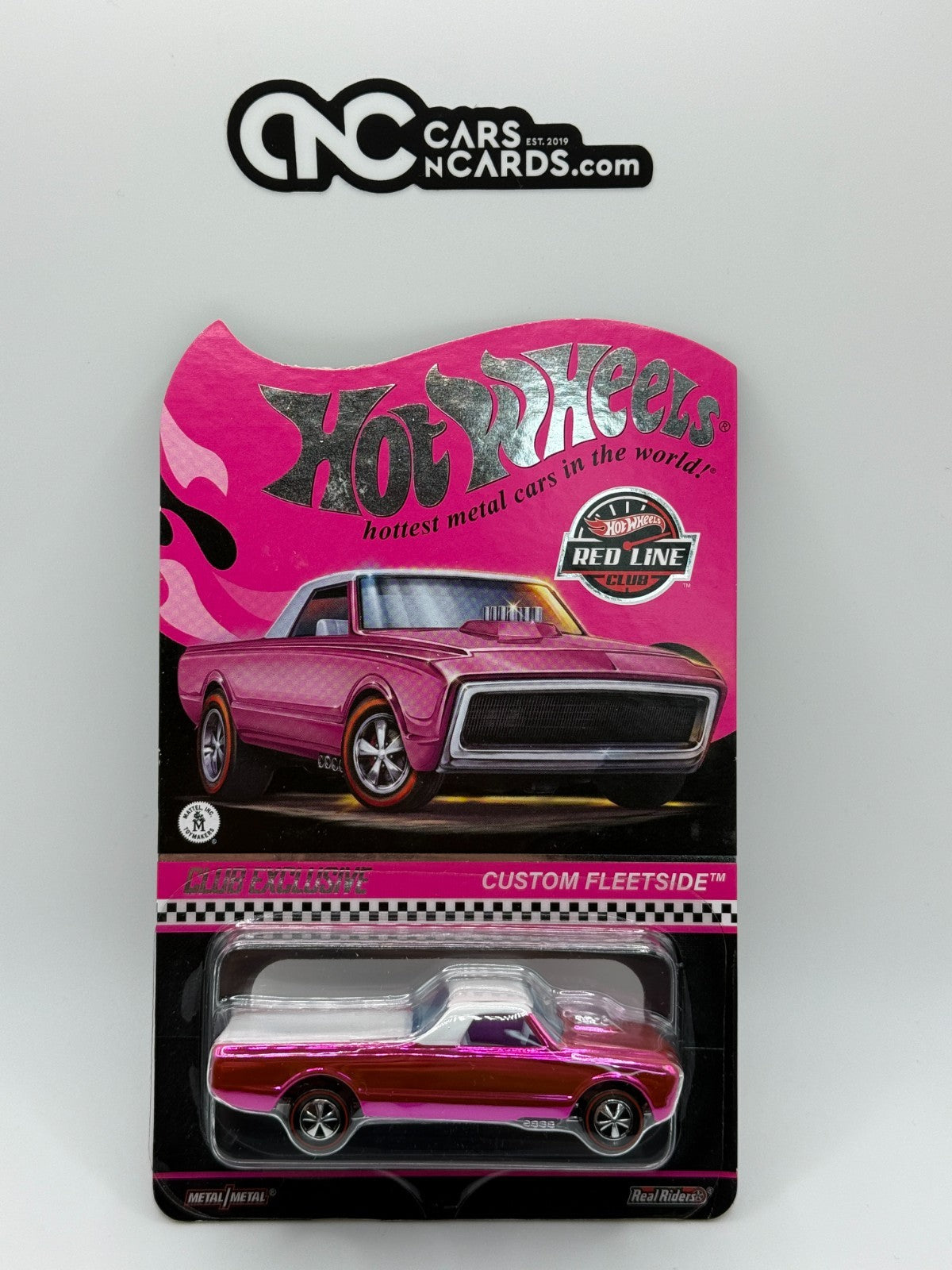 2022 Hot Wheels RLC Pink Custom Fleetside With Protector