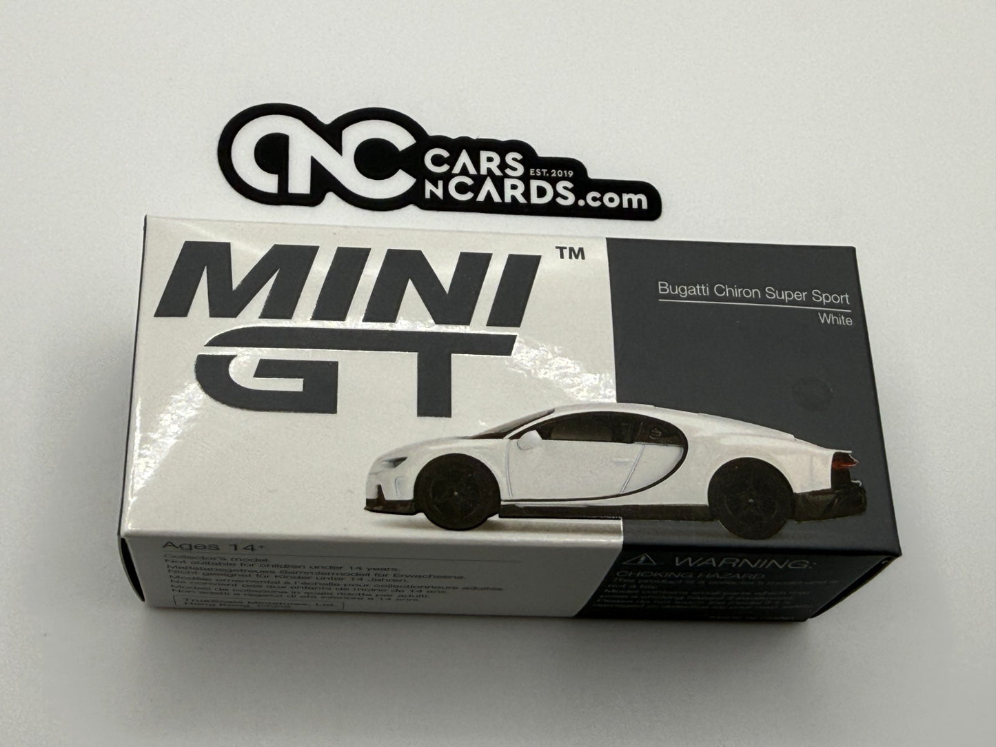 Mini GT Bugatti Chiron Super Sport White 440 Open Box