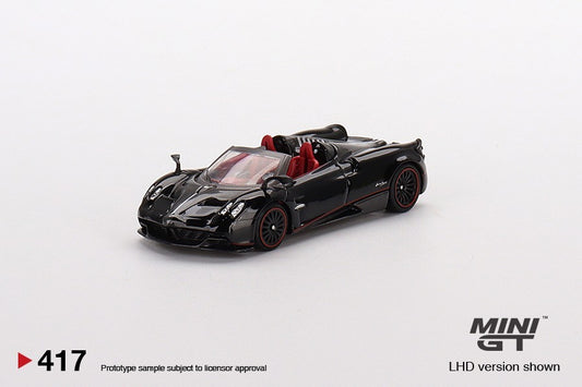 Mini GT Pagani Huayra Roadster Black 417 Open Box