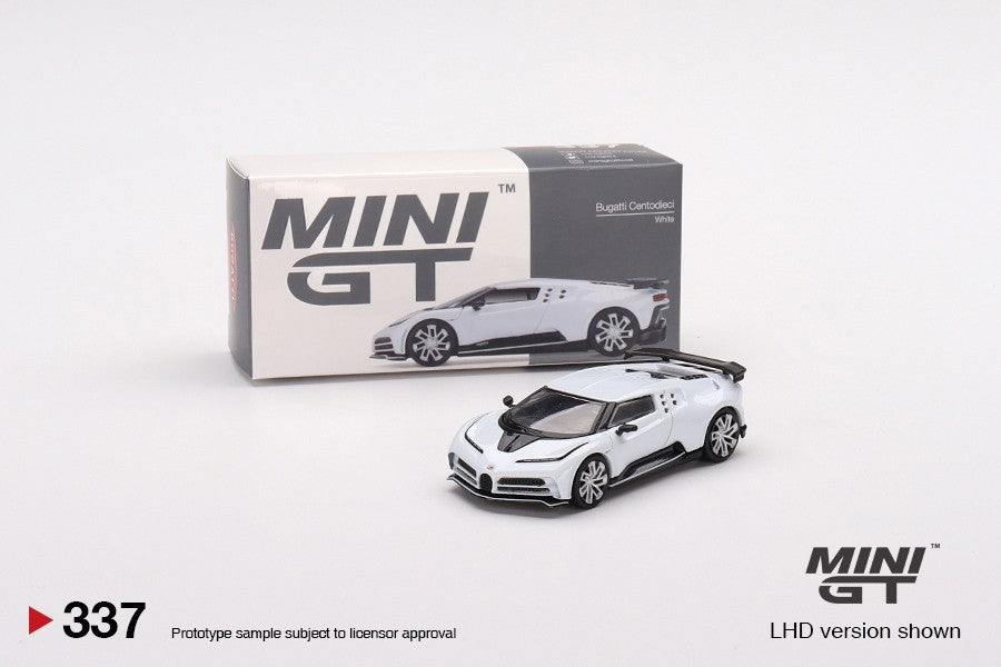 Mini GT Bugatti Centodieci White 337 Open Box