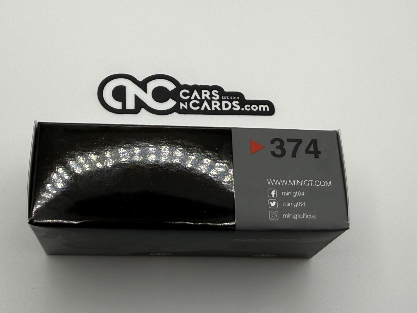 Mini GT Bugatti Chiron Super Sport 300+ Matte Black 374 Open Box