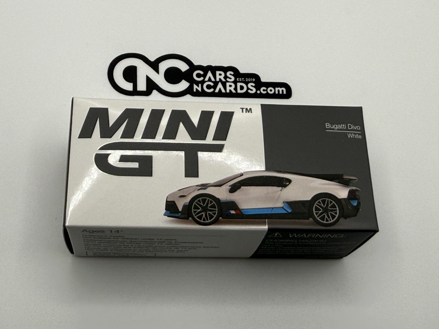 Mini GT Bugatti Divo White 661 Open Box