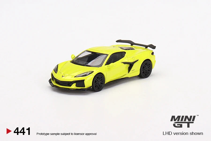 Mini GT Chevrolet Corvette Z06 Accelerate Yellow 441 Open Box
