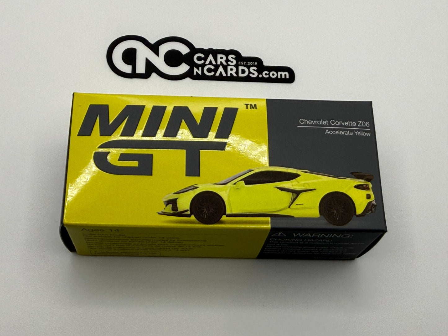 Mini GT Chevrolet Corvette Z06 Accelerate Yellow 441 Open Box