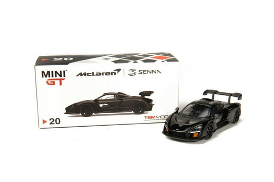 MINI GT McLaren Senna Onyx Black #20 Open Box