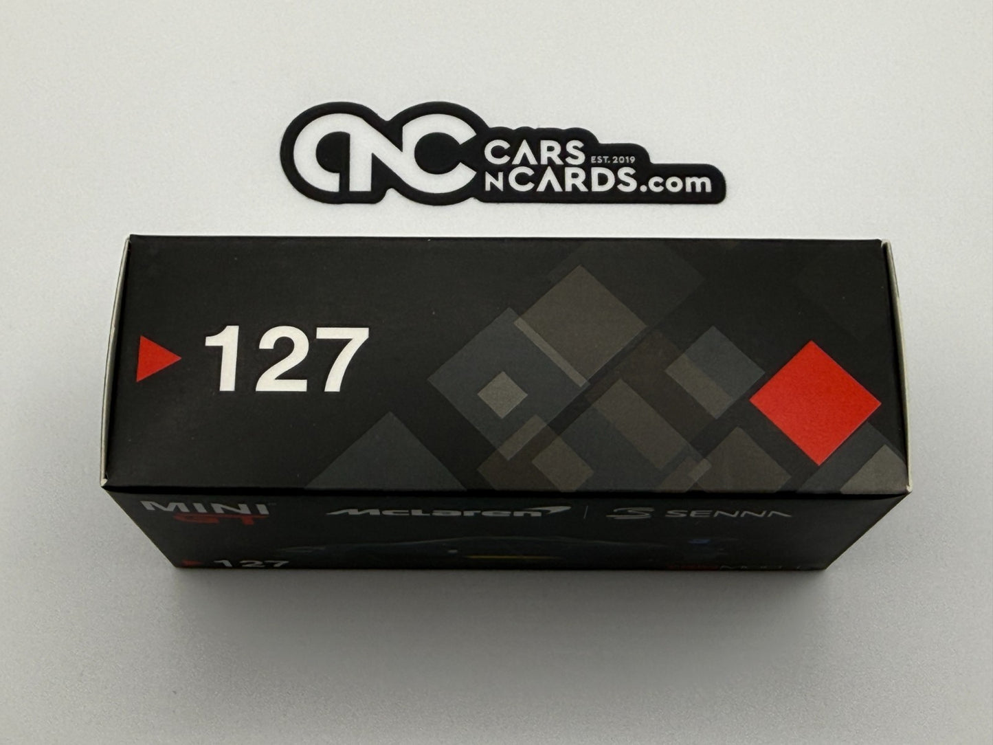 MINI GT McLaren Senna #127 Purple/Yellow Open Box