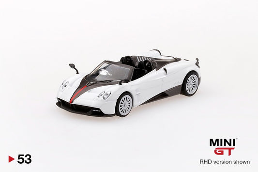MINI GT Pagani Huayra Roadster White #53 Open Box