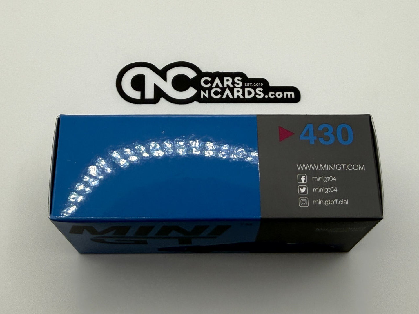MINI GT McLaren Artura Volcano Blue #430 Open Box
