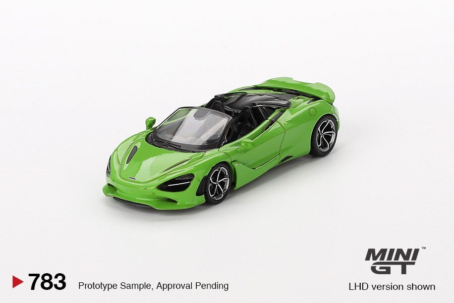 MINI GT McLaren 750S Spider #783 Mantis Green Open Box