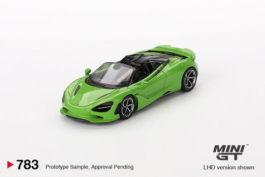 MINI GT McLaren 750S Spider #783 Mantis Green Open Box