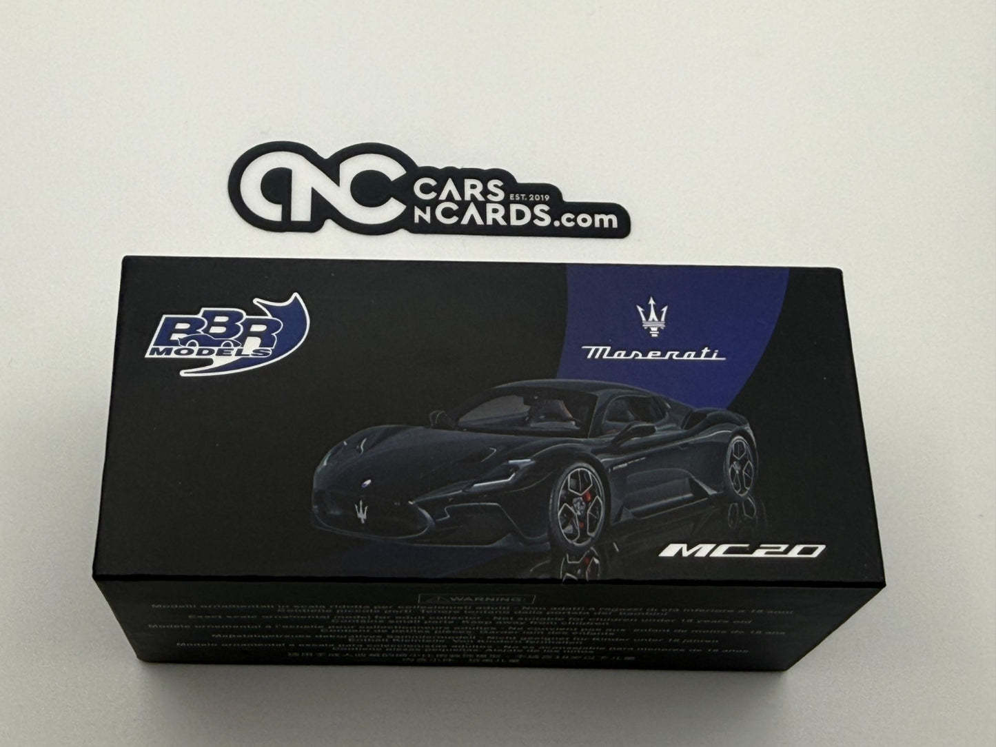 BBR Models Maserati MC20 Nero Enigma BBRDIE6402 Open Box
