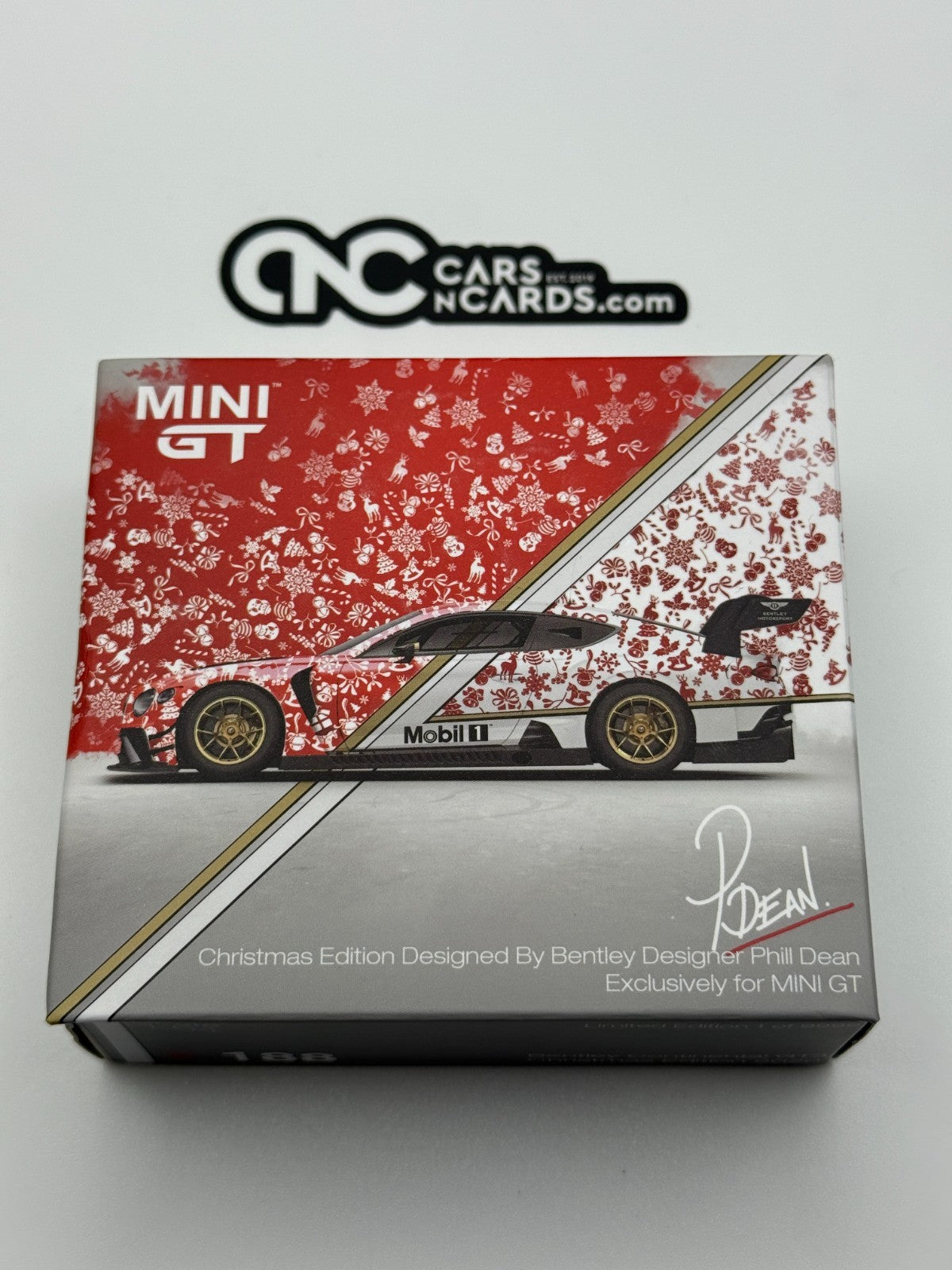Mini GT 188 Bentley Continental GT3 Christmas Edition 2020 Open Box