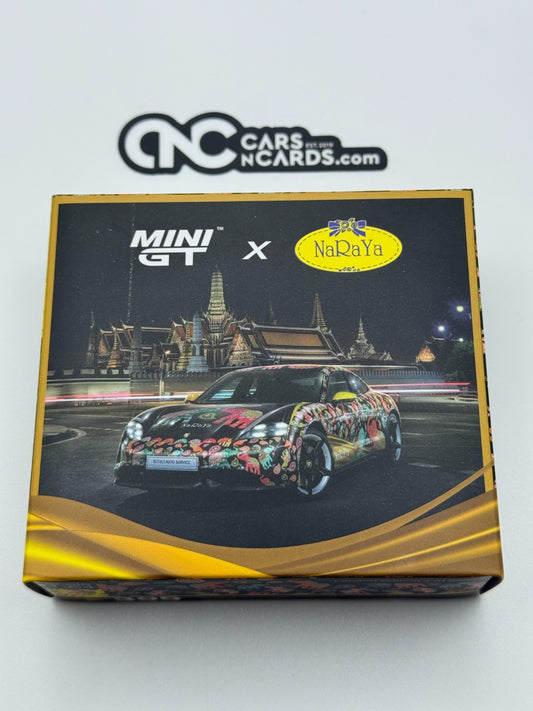 Mini GT x NaRaYa Porsche Taycan Turbo S Special Edition Open Box