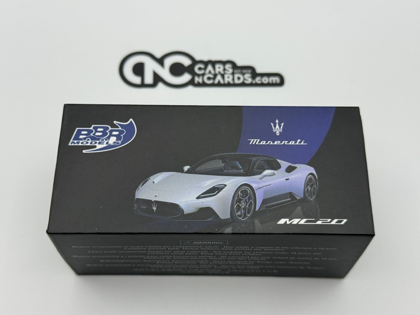 BBR Models Maserati MC20 Bianco Audace BBRDIE6401 Open Box