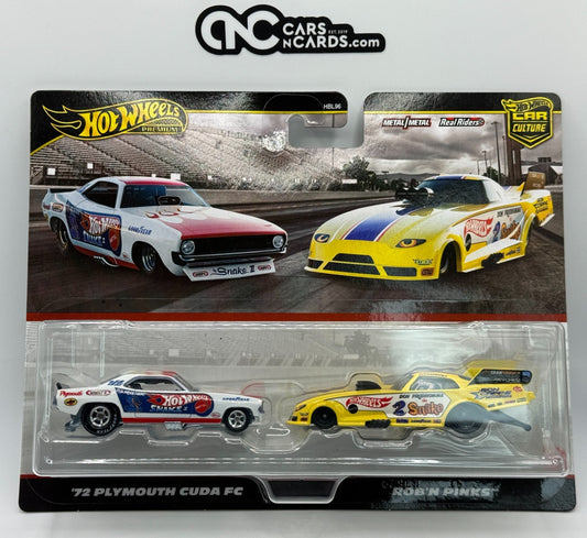 2025 Hot Wheels Premium Car Culture 2 Pack '72 Cuda & Rob 'N Pinks The Snake