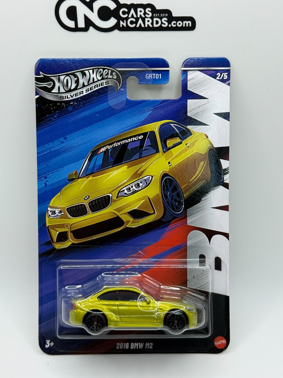 2025 Hot Wheels Silver Series BMW Series 2/5 2016 BMW M2 (Bent Corner)