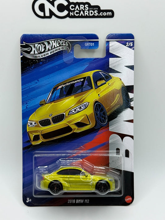 2025 Hot Wheels Silver Series BMW Series 2/5 2016 BMW M2 (Bent Corner)