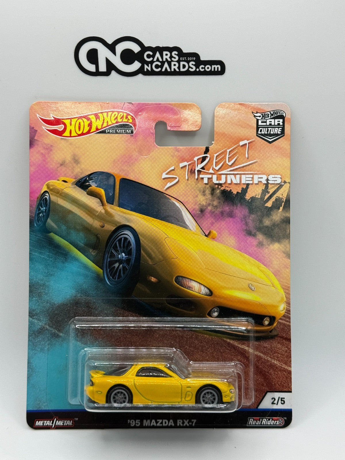 2019 Hot Wheels Premium Car Culture Street Tuners '95 Mazda RX-7 With Protector