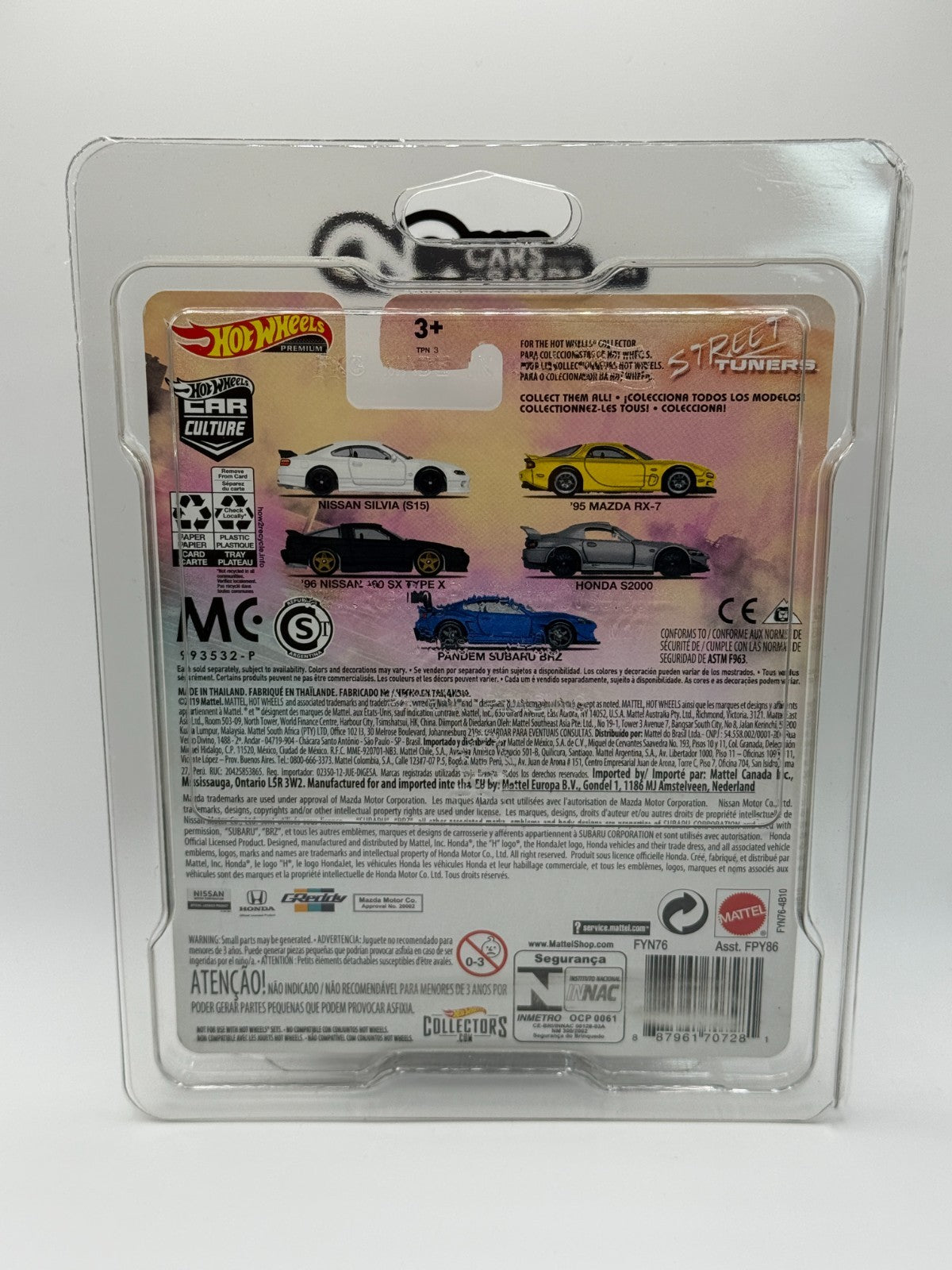2019 Hot Wheels Premium Car Culture Street Tuners Pandem Subaru BRZ W/Protector