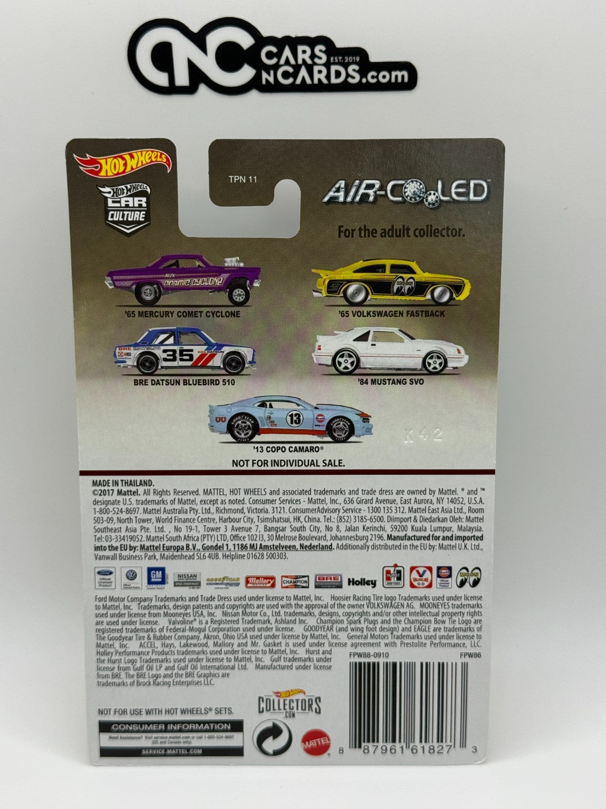 2017 Hot Wheels Premium Car Culture Air Cooled 0/5 Volkswagen Fastback Chase