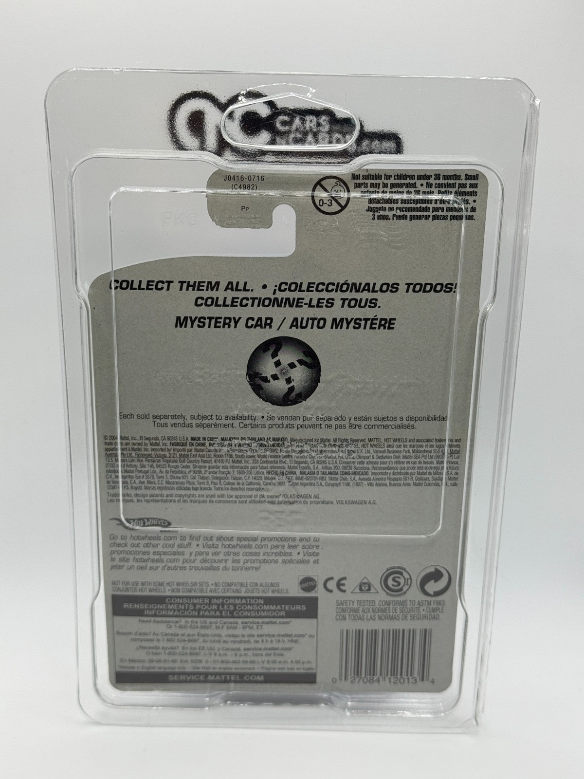 2005 Hot Wheels Mystery Car Volkswagen New Beetle Cup With Protector