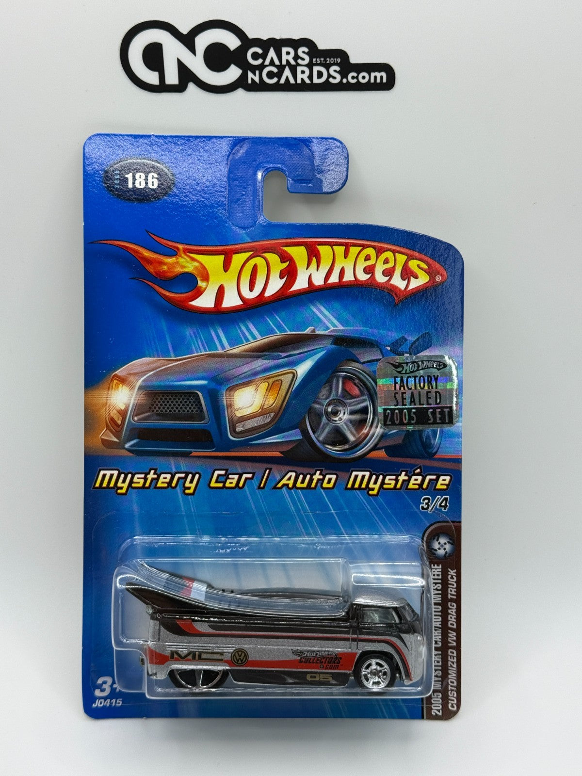 2005 Hot Wheels Factory Sealed Mystery Car Volkswagen Drag Truck With Protector